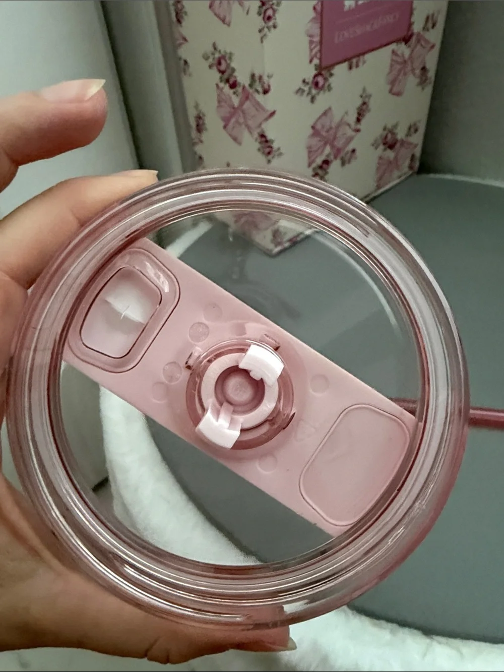 EUC Stanley Love Shack Fancy Rosa Beaux Pink 40oz Tumbler - Picture 8 of 12